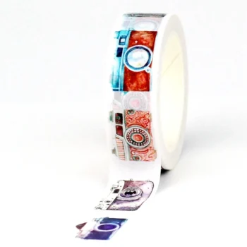 Washi Tape Cámaras en colores