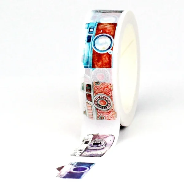Washi Tape Cámaras en colores