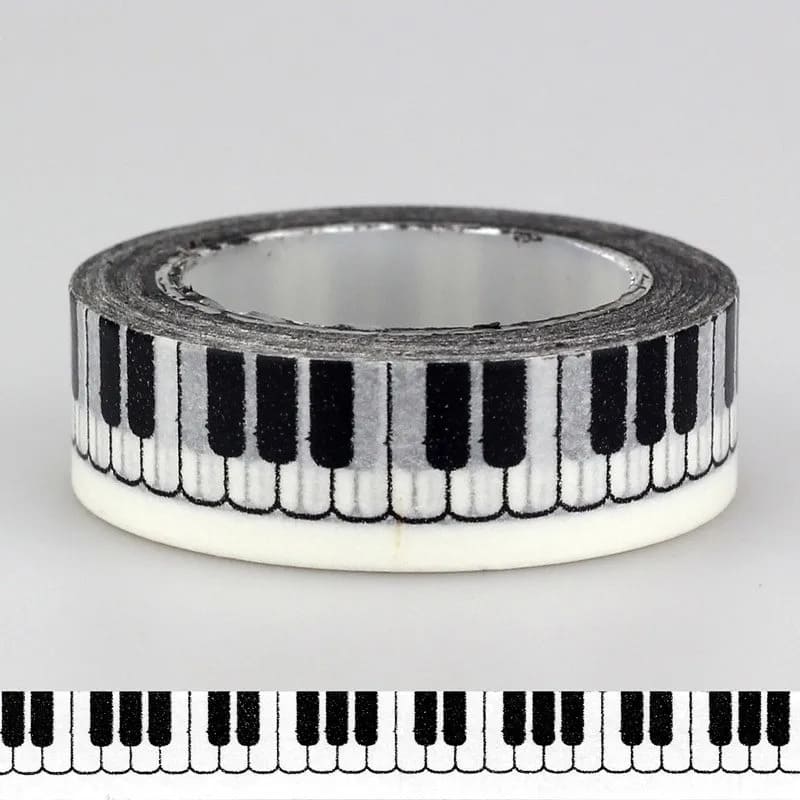 Washi tape teclas de piano