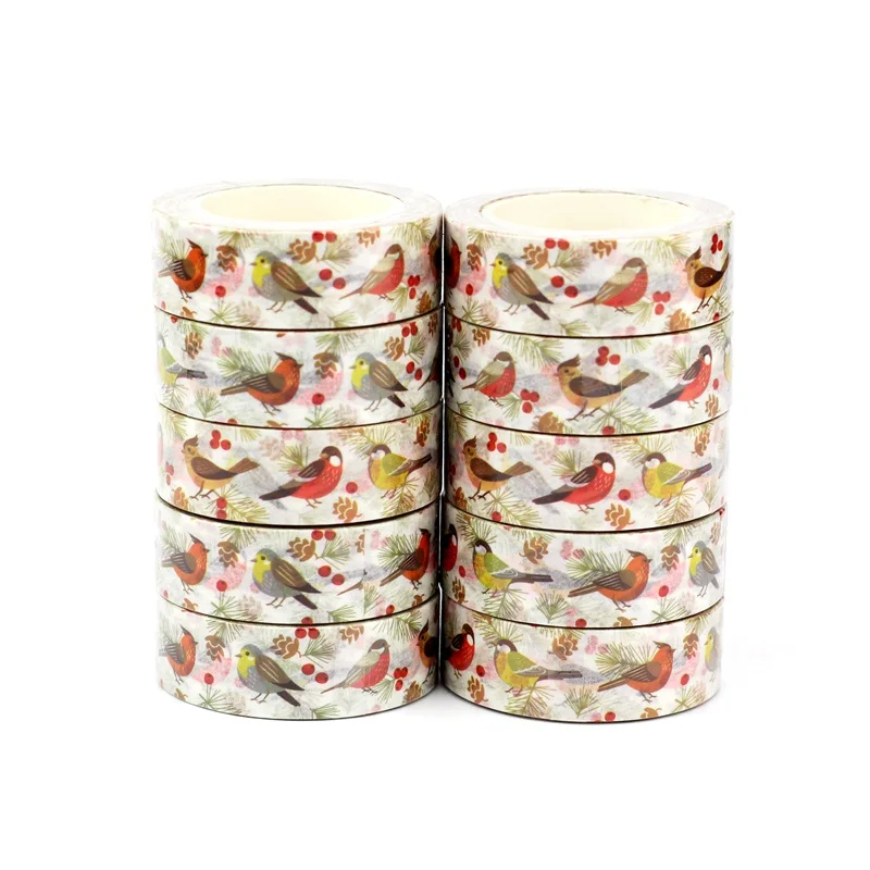 washi tapes cardenal rojo