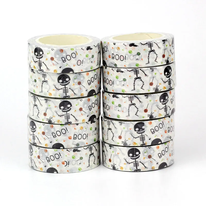 Washi Tape Boo Skeleton