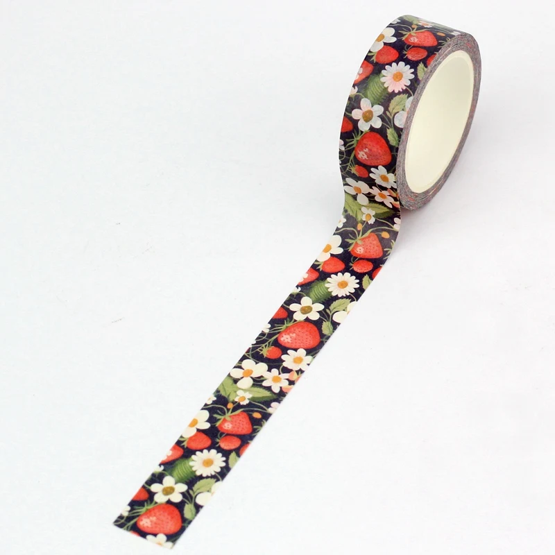 Washi Tape Fresas y Margaritas