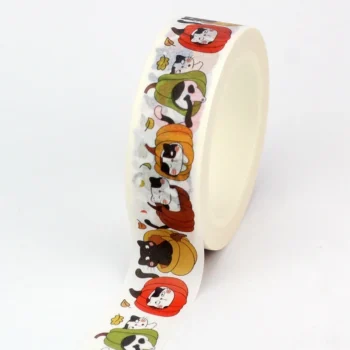 Washi Tape Pumpkin Cats