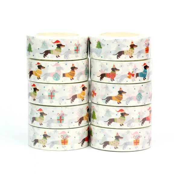 Washi Tapes Salchichas Navideñas